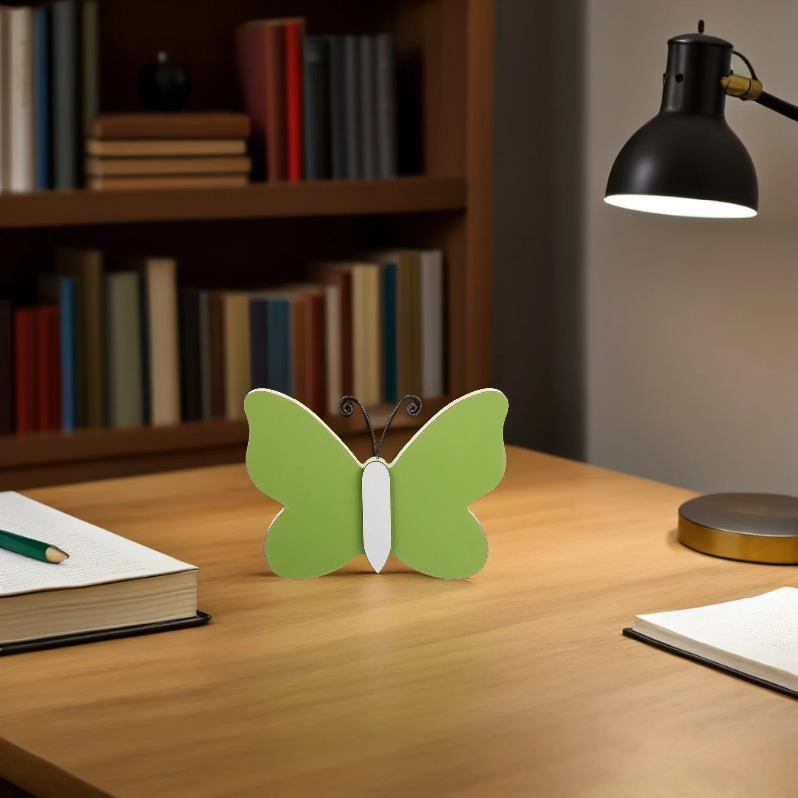 

Colorful Butterfly Ornaments Tiered Tray Accents Light Green Double Sided Signs