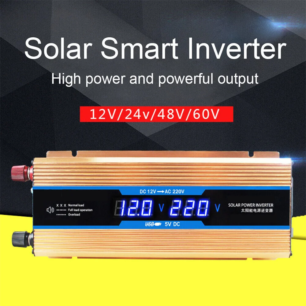 12/24V Car Solar Inverter Converter 12 To 220V Current Transformer Inversor Inverter Converter Solar To Voltage Inverter G0C6