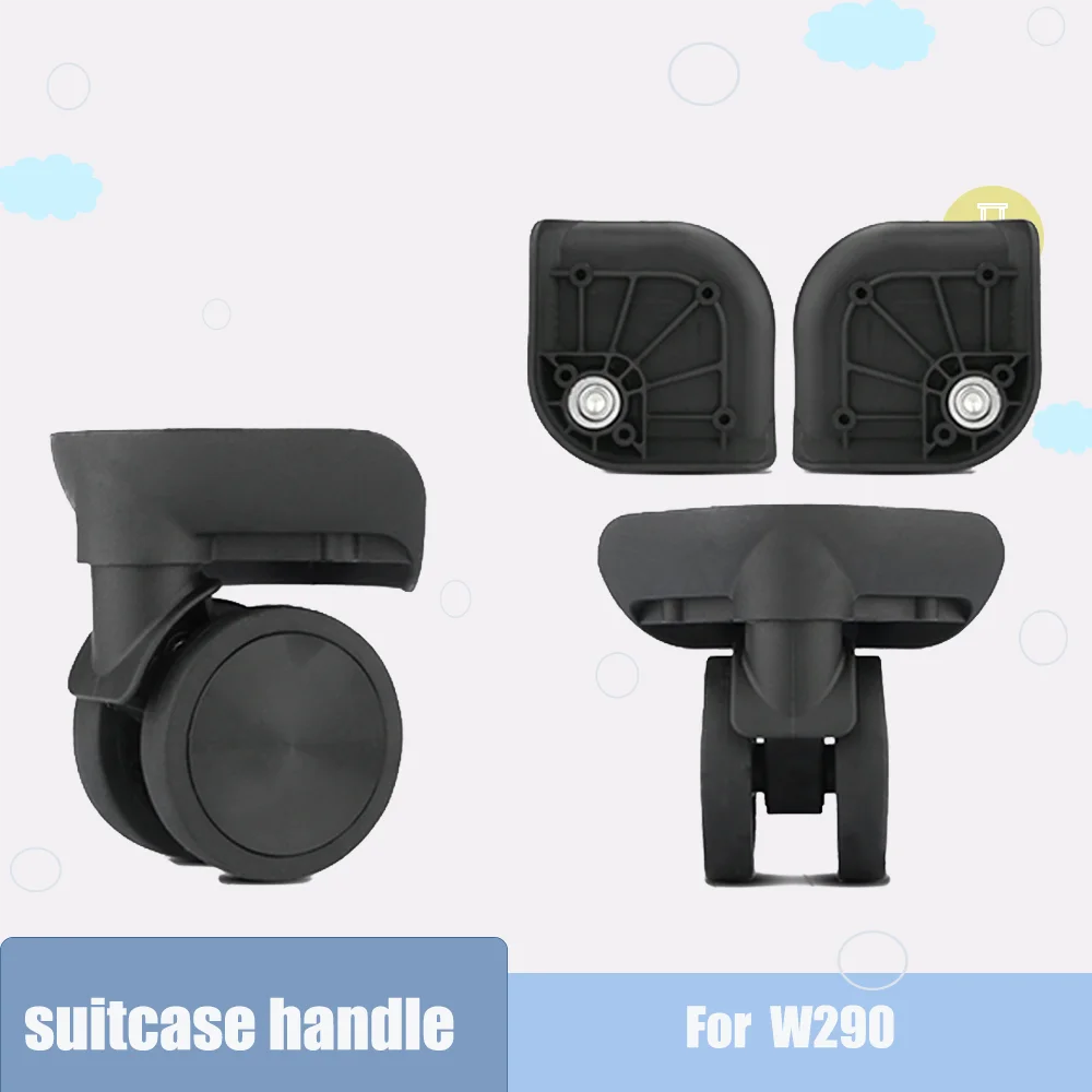 Silent Rubber Trolley Luggage Suitcase Travel Bag Wheel Replacement Durable Spinner Wheels For Luggage 360 Rotation