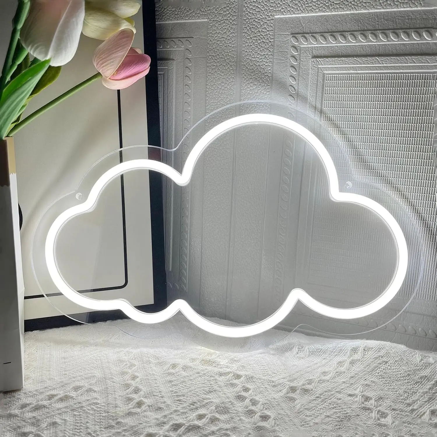 

Облако неоновая вывеска с регулируемой яркостью USB плавающие облака светодиодный неоновый свет для комнаты, спальни, детской комнаты, дня рождения, Рождества, свадьбы, вечеринки, декор