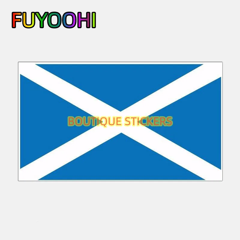 FUYOOHI Beautiful Creative Car Sticker Scotland City Flag Motorcycle Waterproof Sunscreen Vinyl Decal Decorative