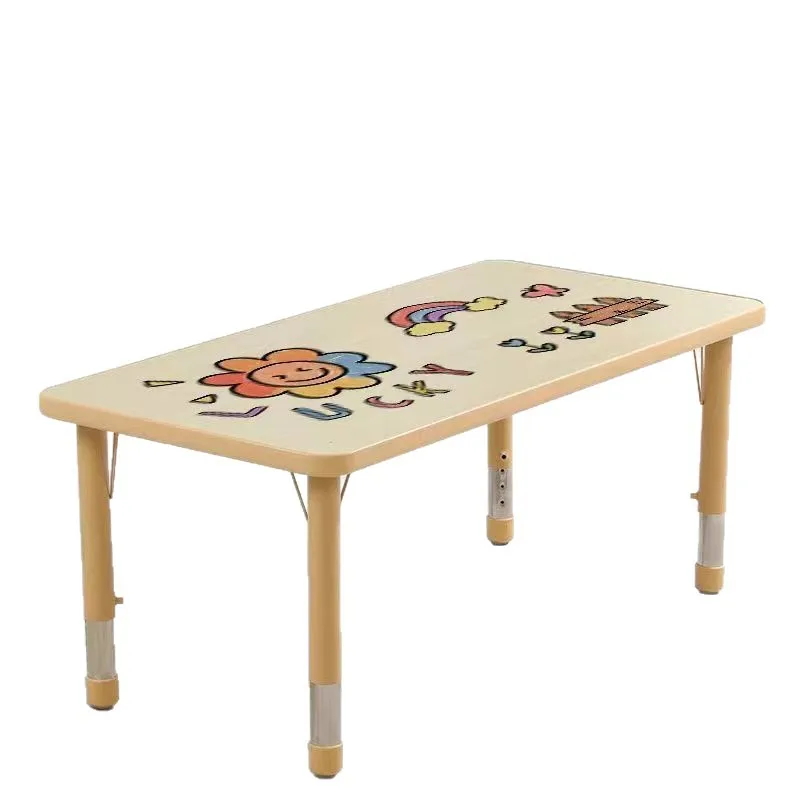 Kindergarten table school student training special solid wood desk art lifting rectangular reading children's tables and chairs