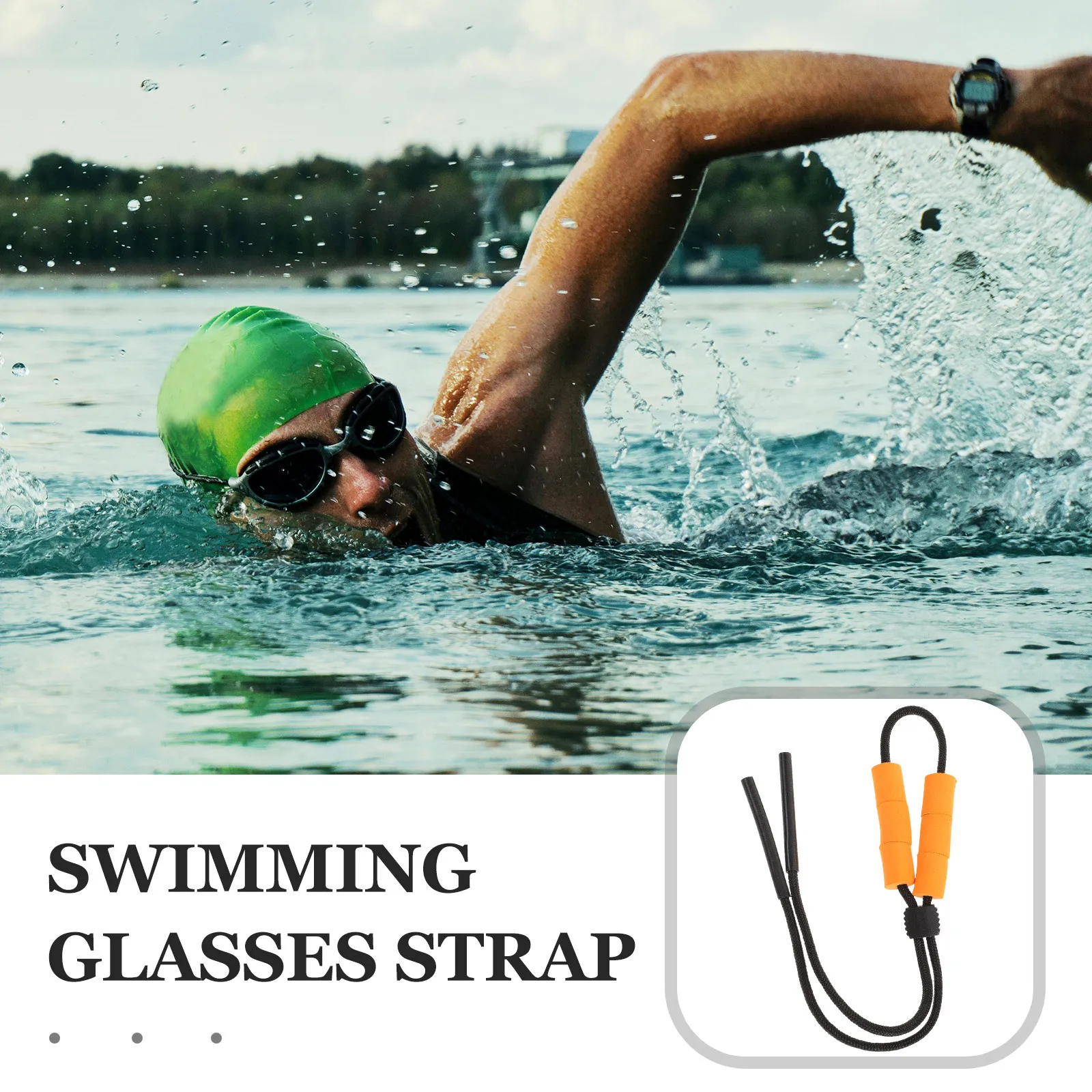 Ремешок для очков для плавания, плавающий фиксатор очков для водных видов спорта, легкая посадка для всех очков, бассейн, каякинг, рыбалка