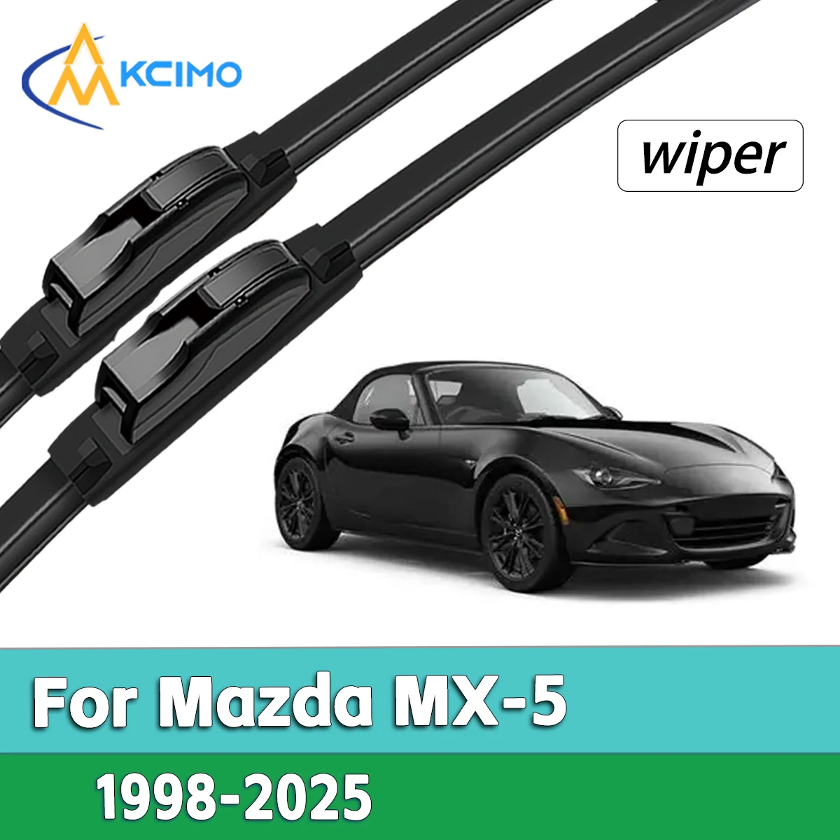 

Anti-Vibration Quiet Front Wiper Blades For Mazda MX-5 1998-2025 Easy Installation Automotive Accessories