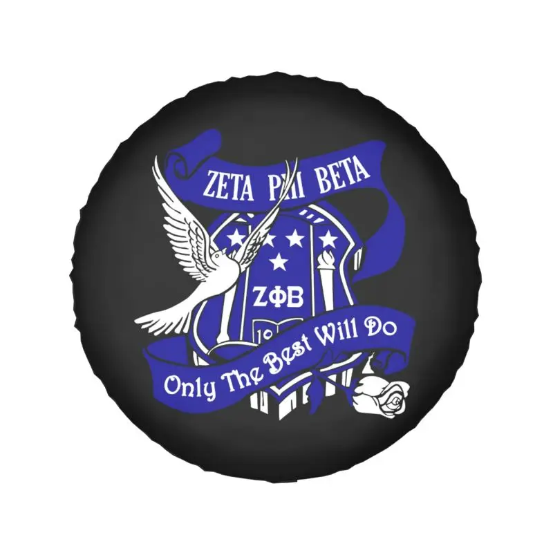 Zeta Phi Beta Spare Tire Cover for Jeep Pajero African American SUV RV 4x4 Car Wheel Protectors Accessories 14