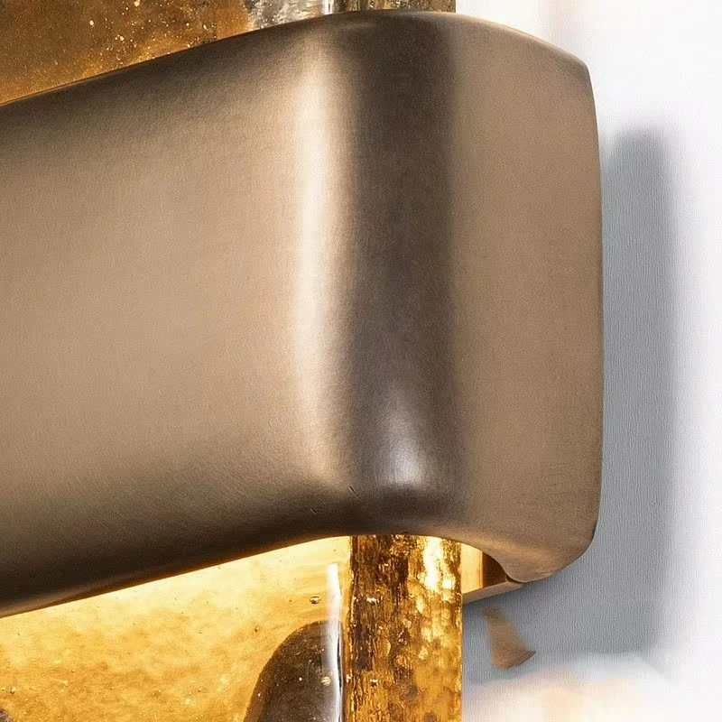 مصباح جداري لغرفة المعيشة، مصباح فاخر لجميع خلفية الفيلا النحاسية، مصباح ممر الدرج الراقية لردهة الفندق