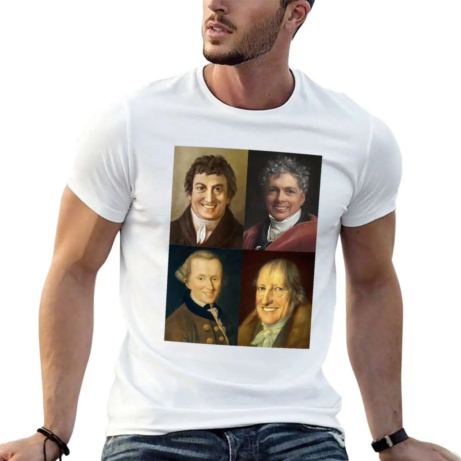 

cotton quality Fichte, shirt German Hegel, t high t - idealism Kant, man Schelling T-Shirt heavy man shirt cotton Happy