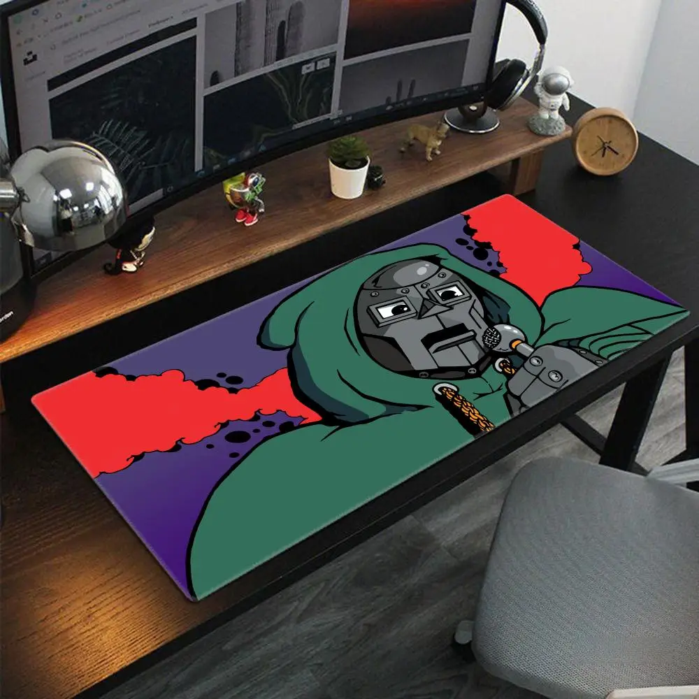 MF DOOM Rapper Antiderrapante Lockedge Mouse Pad, Grande Gaming Office Desk Pads