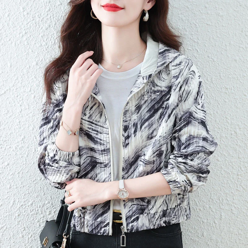 

2024 Spring Autumn Xiaoxiangfeng Short Jacket Women's New Small And Thin Jacket, High Waisted Top Female Stylish Baseball Jacket