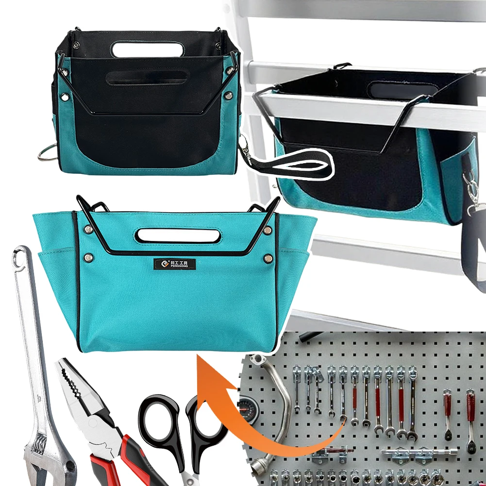 Portable Ladders Pouch Elastic Storage Bag Large Capacity Oxford Cloth Organizer Bag for Ladder Tool Kits Organizer & Storage