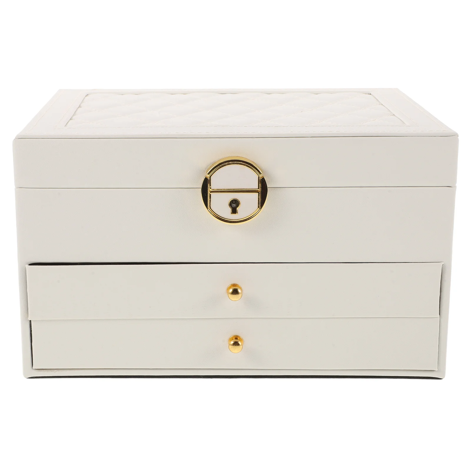 

Multifunction Jewelry Box Miss Drawers Necklaces Holder Organizer Stand
