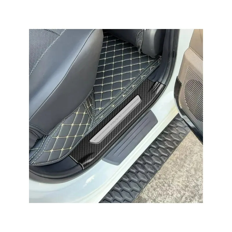 For Toyota Hilux 2026 ABS Car Built-in Door Sill Scuff Plate Anti-Scratch Door Threshold Strip Protectoive Interior Accessories