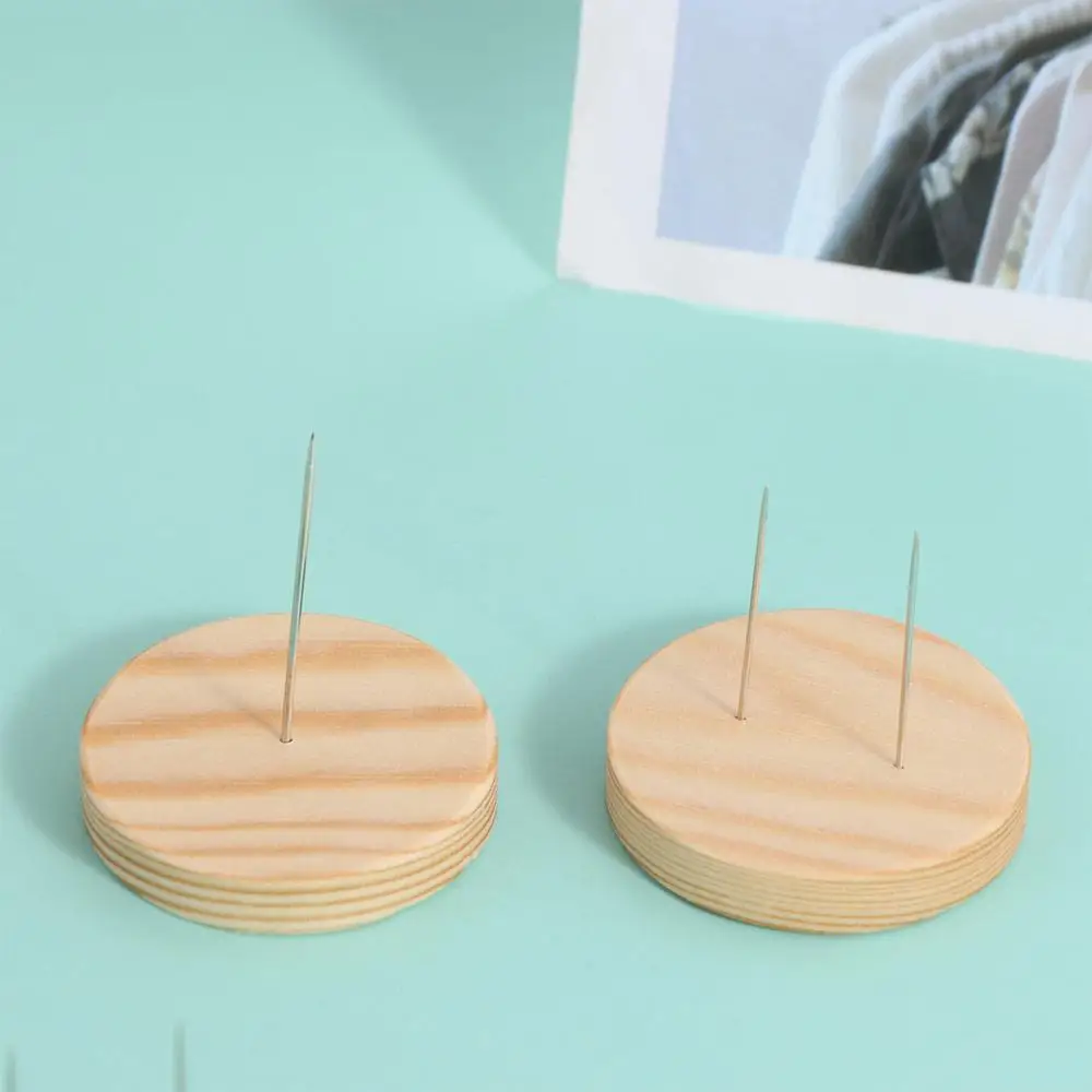 Handwerk Houten Gehaakte Pop Basis Display Ondersteuning Stand Display Rack Ronde Show Houder Display Basis Pop Display