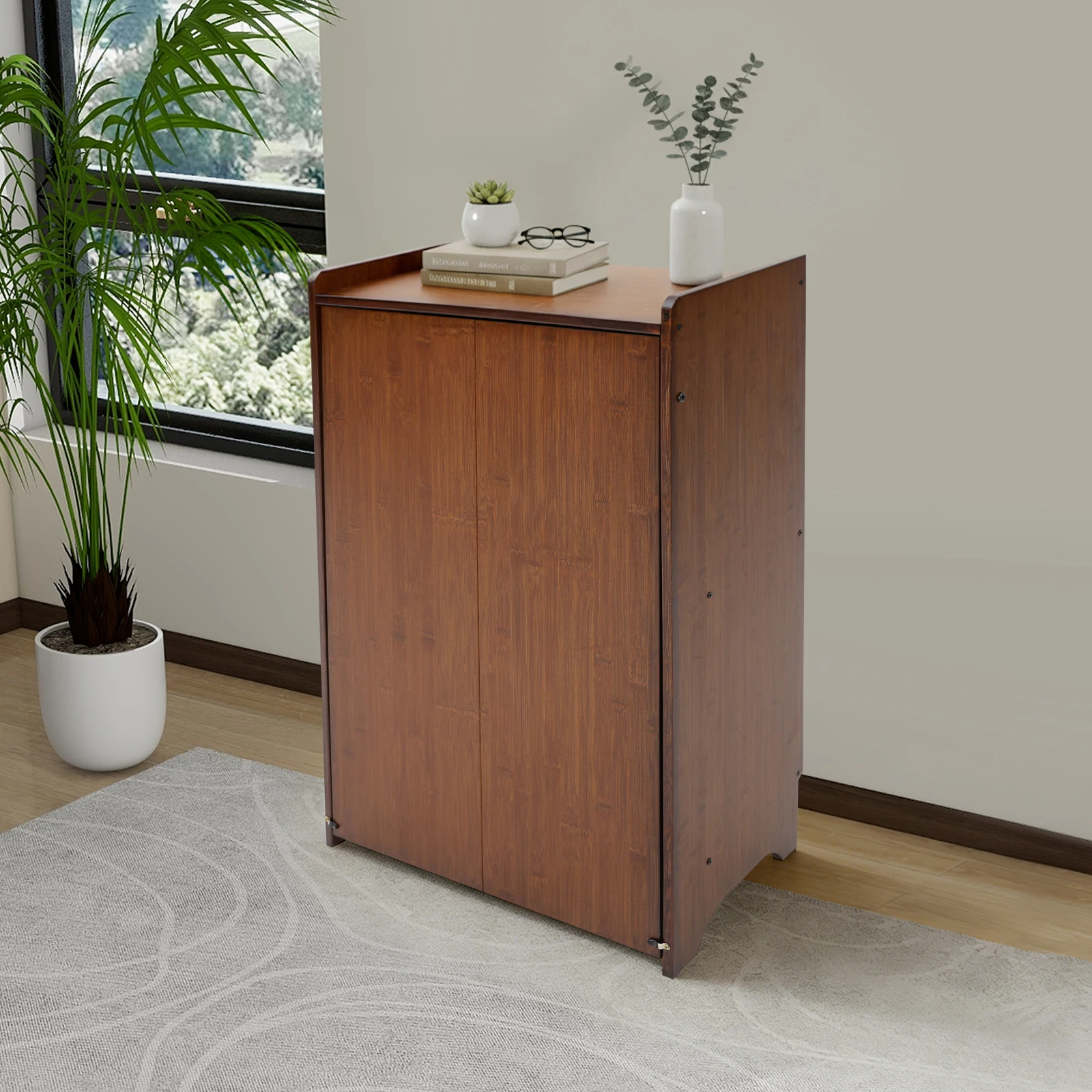 Bamboe opklapbaar bureau met o - Home Office Hideaway Desk recensie en prijs