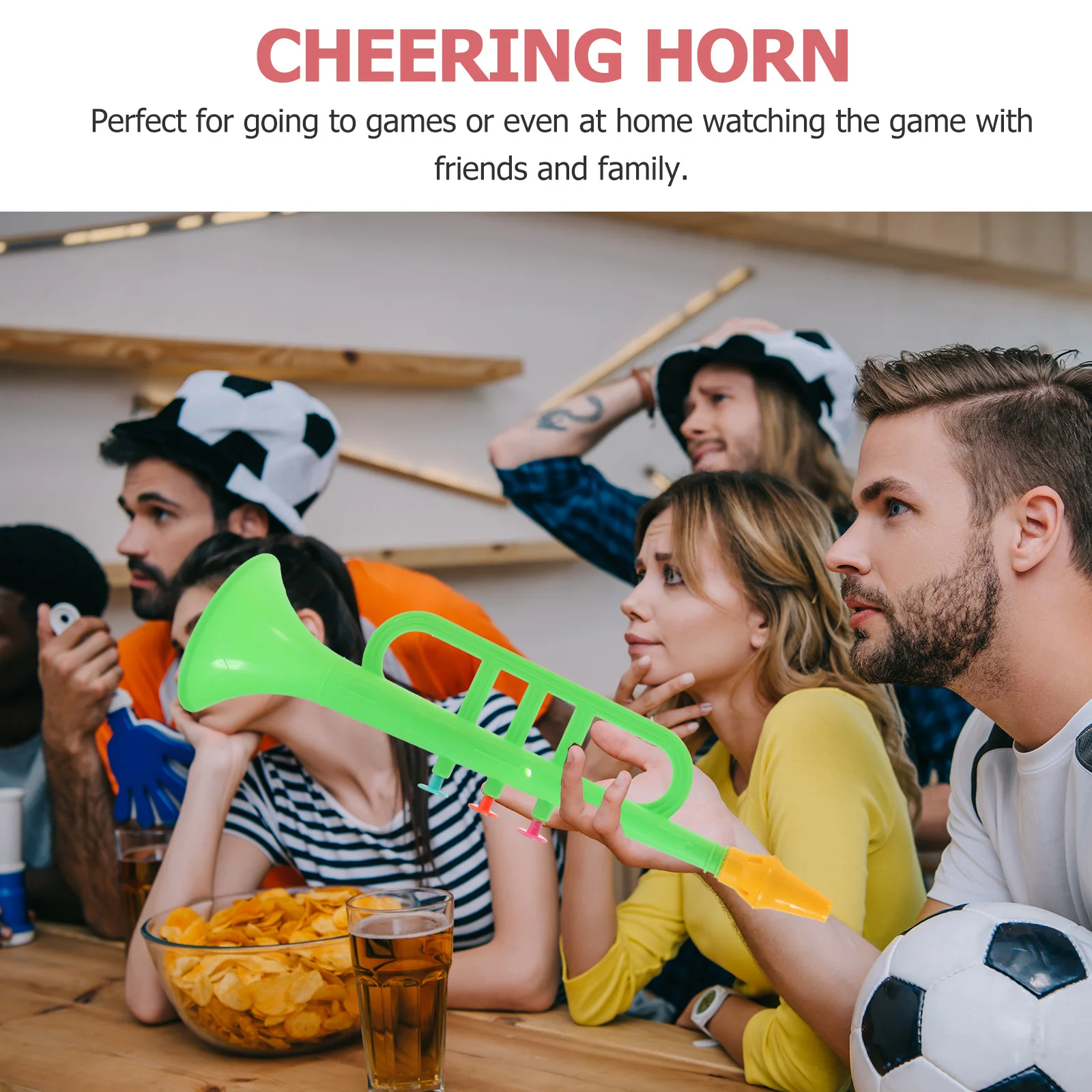 

4Pcs Simulation Trumpets Portable Colorful Plastic Instruments Musical Props for Party Favors and Stage Performances