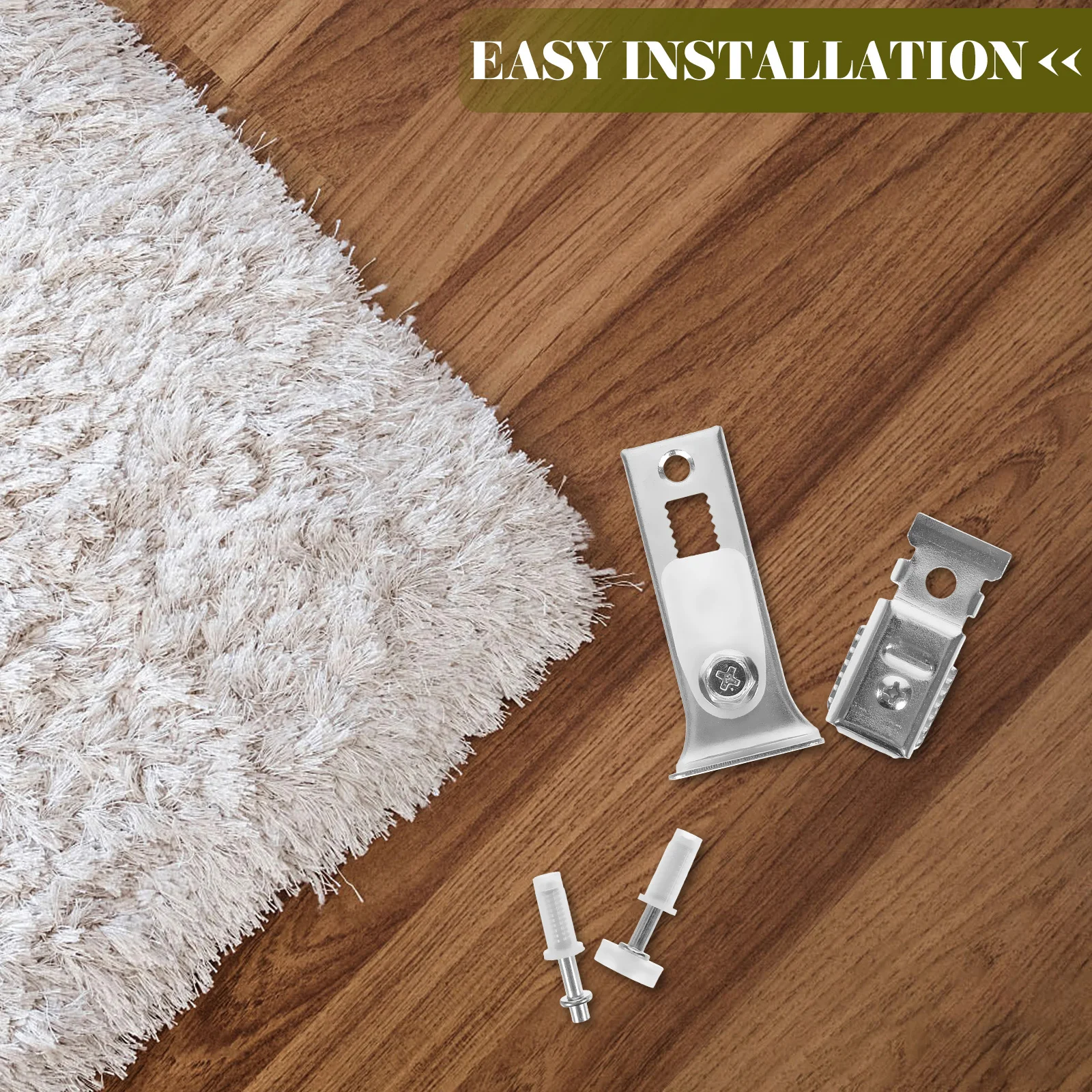 

1 set 1 Set Sliding Track Hardware Kit Stainless Steel Bifold Door Repair Parts Smooth Rolling Closet Door Replacement Pivot