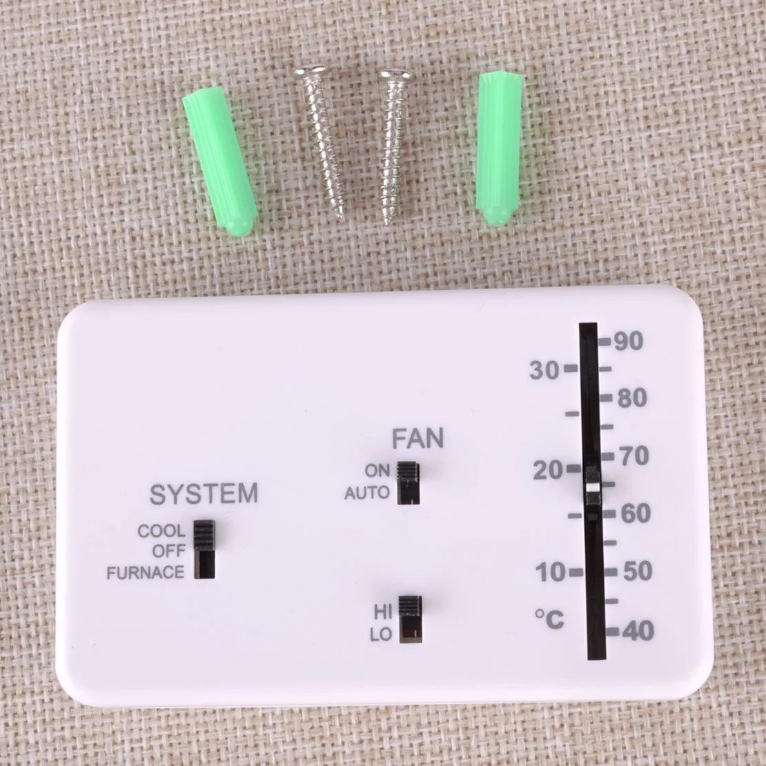 3106995032 RV Analog Thermostat Heat and Cool White Fit for Duo Therm Dometic