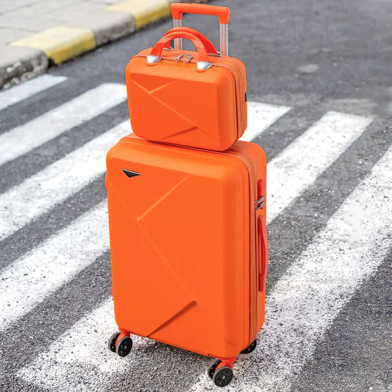 Travel Suitcase,2PCS Set Female Pull Rod Box,password Box,20 inch Carry on Trolley Luggage,24 Inch Luggage with Universal Wheel