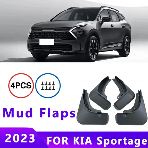 Spatlappen Fit voor KIA Sportage 2023 Spatborden Band Spatborden Spatwaterdicht Accessoires Wiel Guards 4 ps