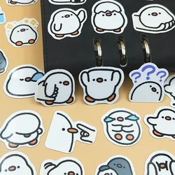 40pcs Little White Duck Stickers DIY Skateboard Laptop Luggage Bike Motorcycle Phone Car Sticker Decals