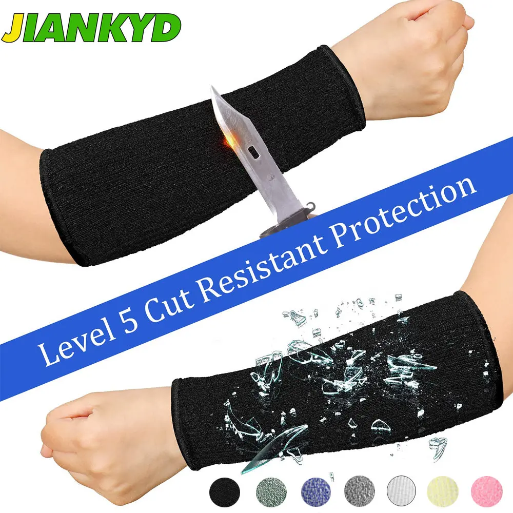 

JIANKYD 1Pair Cut Resistant Sleeves Thin Arm Protectors Arm Guard for Thin Skin and Bruising Arm Sleeves for Men Women