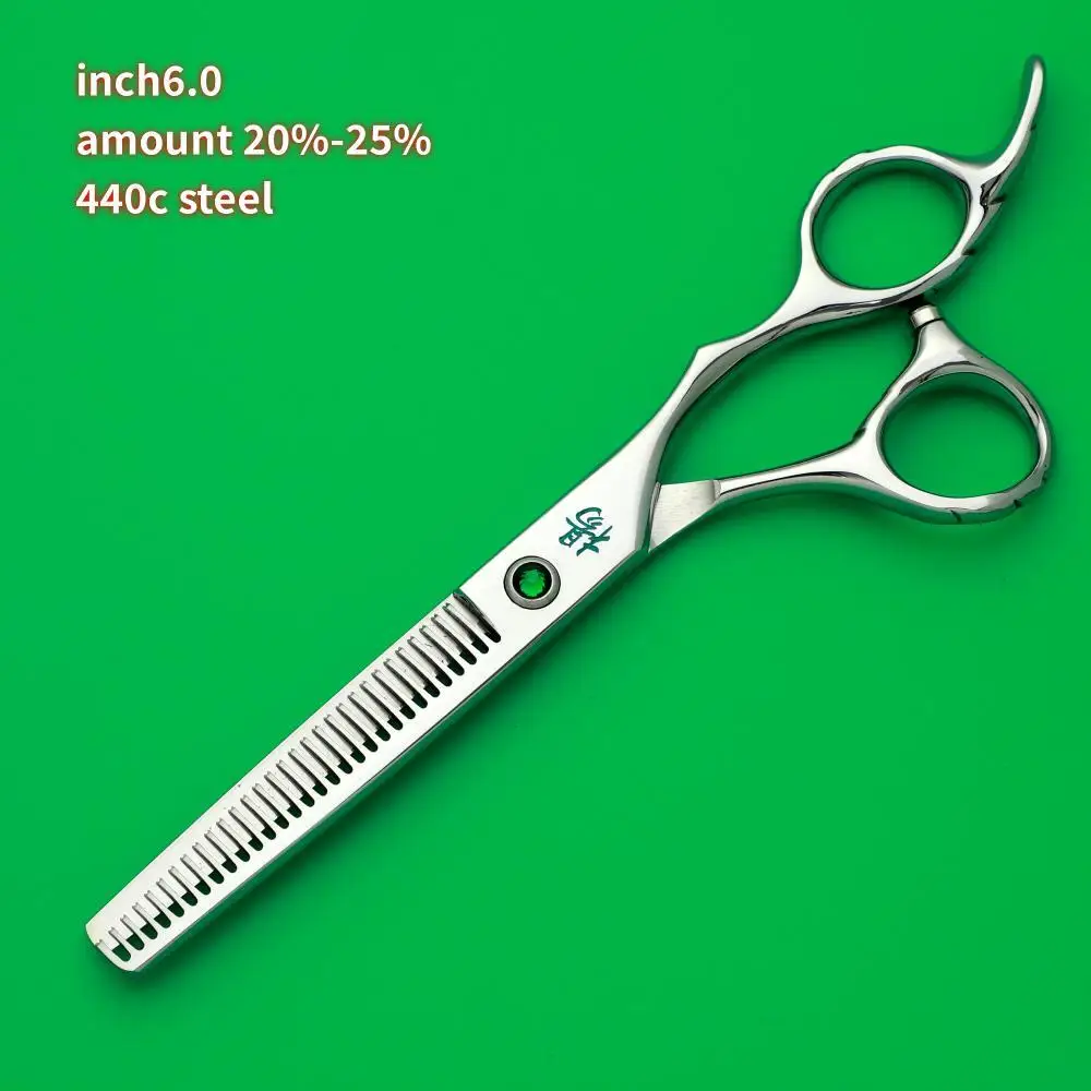 YANG barber scissors professional thinning shears 440c steel barbershop hair cuntting machines set of 5.5-6.0-6.5-6.7 inches