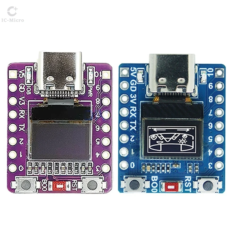 ESP32-C3 0.42-Inch OLED White Light Display Development Board WiFi Bluetooth-compatible Ceramic Antenna Type-C ESP32 For Arduino