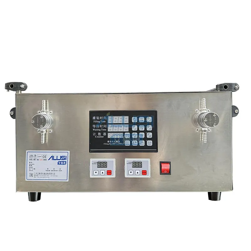 Semi-automatic Double Head Liquid Filling Machine  Display Liquid Filling Packaging Machine