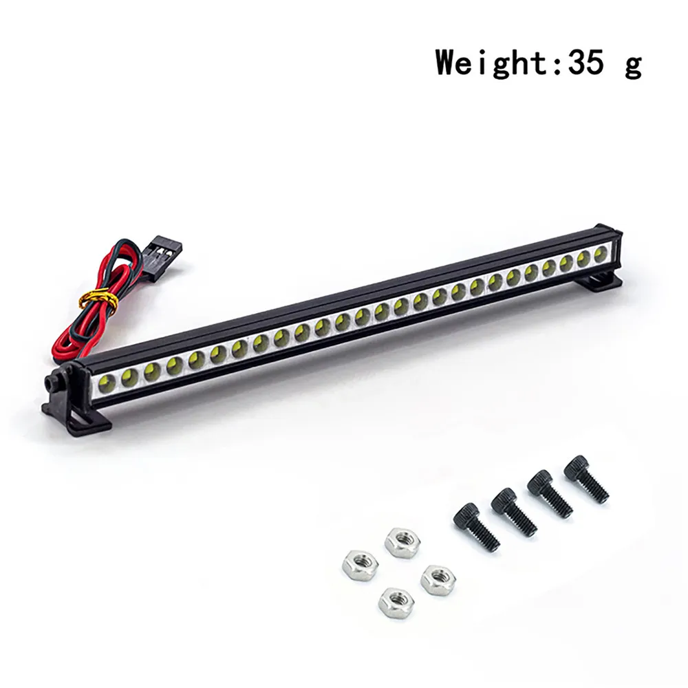 

1 Set Metal Spotlight Light Strip Roof Light RC Car Upgrade Part for 1/10 SCX10 D90 Trx-4 RGT Accessories