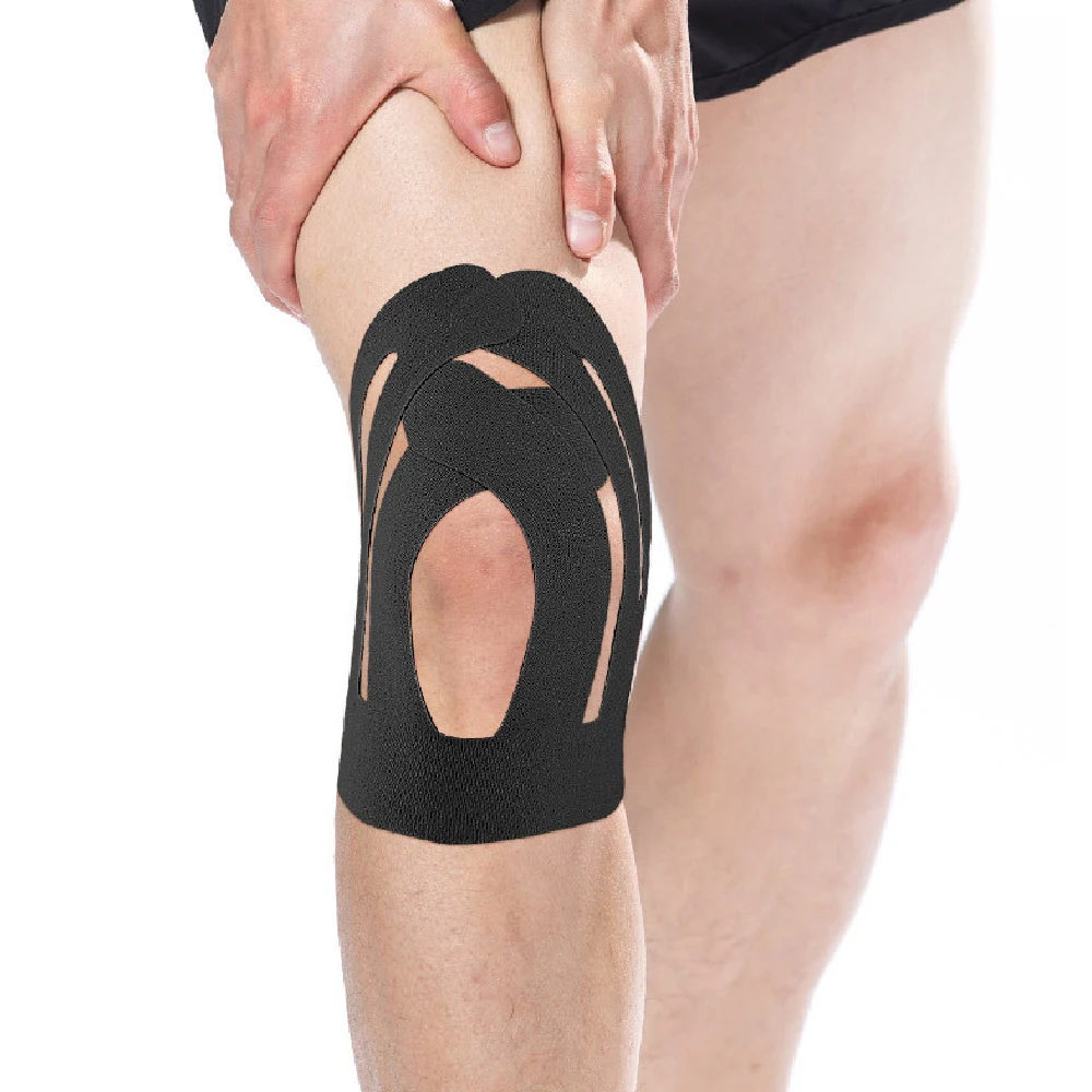 10pcs  Knee Support Muscle Tape Breathable Kinesiology Knee Sticker, Anti-Slip Joint Stabilization Knee Brace Tape for Running