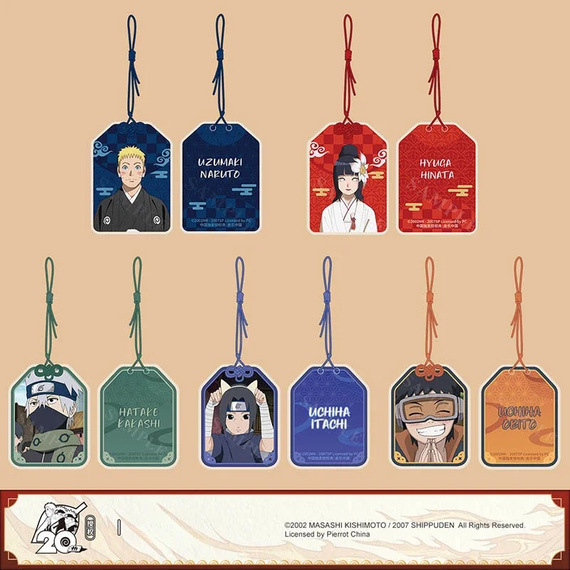 Brdwn NARUTO Cosplay Sasuke Uchiha Itachi Madara Obito Hatake Kakashi chine autorisation officielle amulette pendentif cadeau
