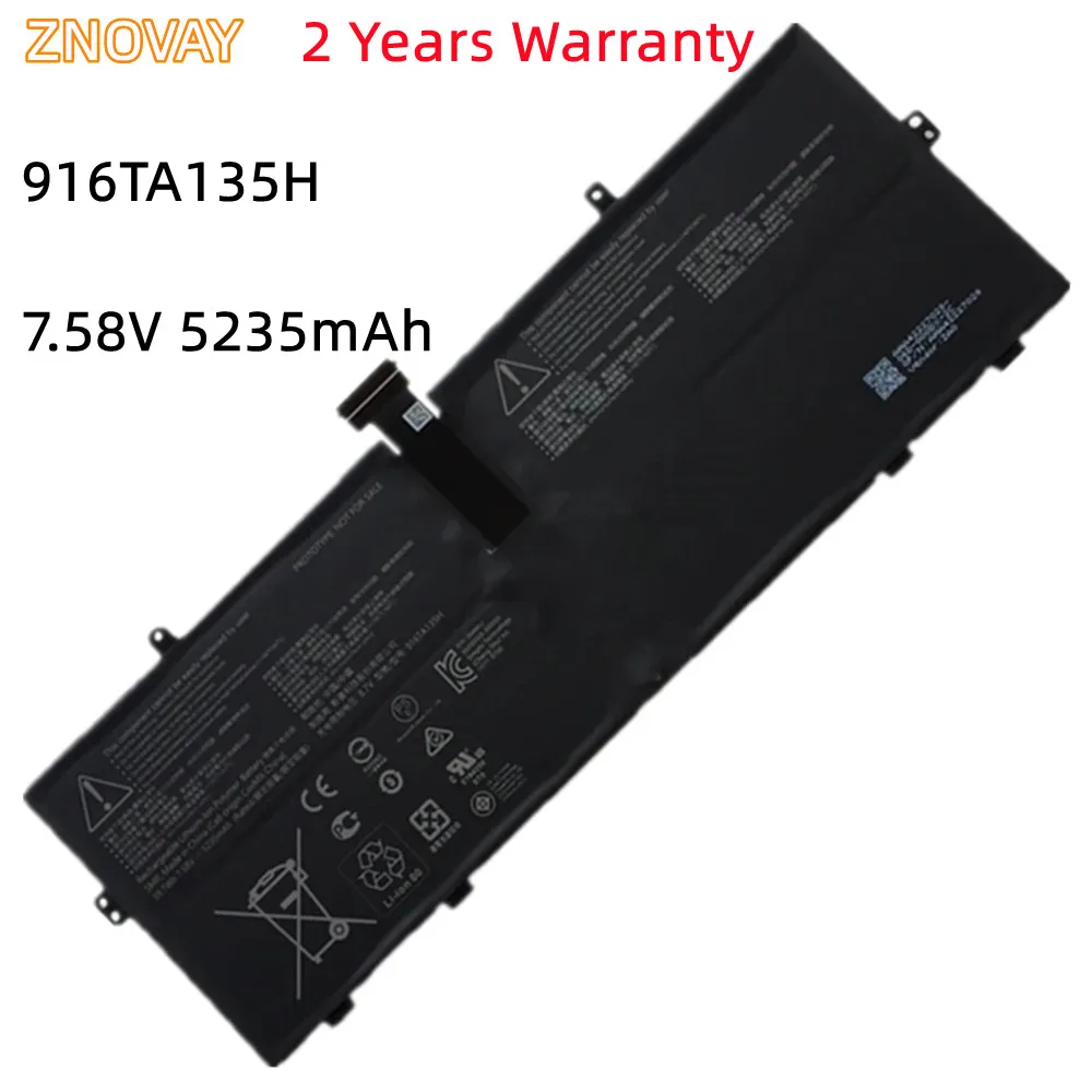 

ZNOVAY 916TA135H 7.58V 5235mAh/39.7Wh Battery for Microsoft Surface Laptop Go 1943 DYNZ02 DYNZO2