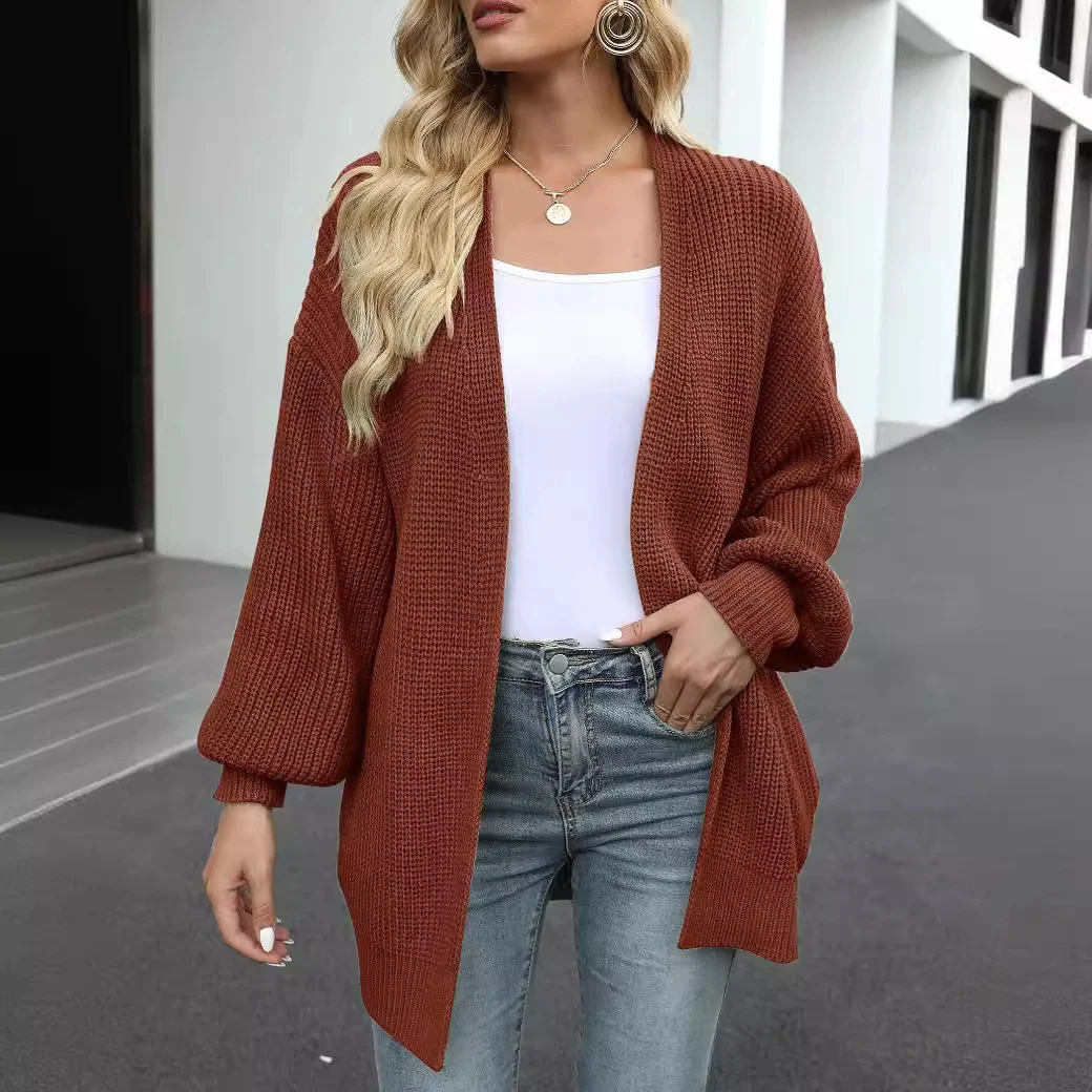 

Кардиганы средней длины для женщин в стиле шоу-жо, осенние, фактурные, на пуговицах, формальные, в горошек, эластичные, с высоким воротом, с нашивками, полутрендовые, на шнурке, приталенные