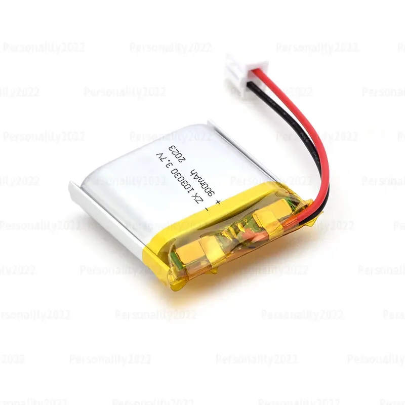 103030 Bateria 900 mAh Akumulatory litowo-polimerowe 3,7 V Ph-2.0 do zestawu słuchawkowego Zestaw słuchawkowy Bluetooth Głośnik Wentylator