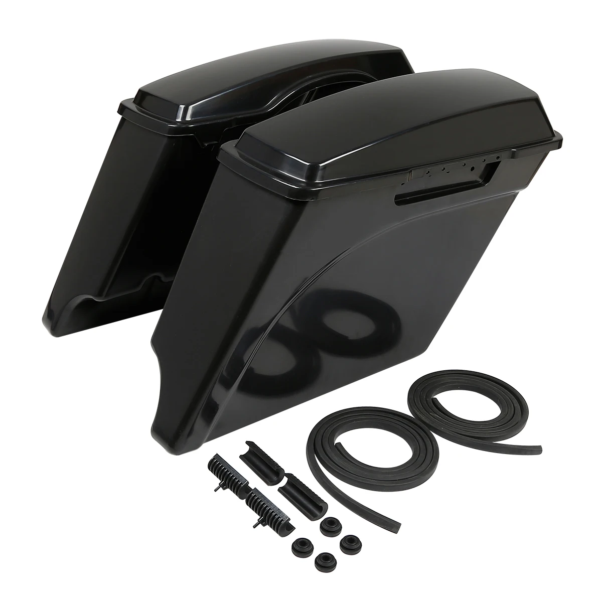 

Motorcycle 5" Stretched Extended Saddlebags For Harley Touring Street Electra Road Glide 1993-2013 Unpainted