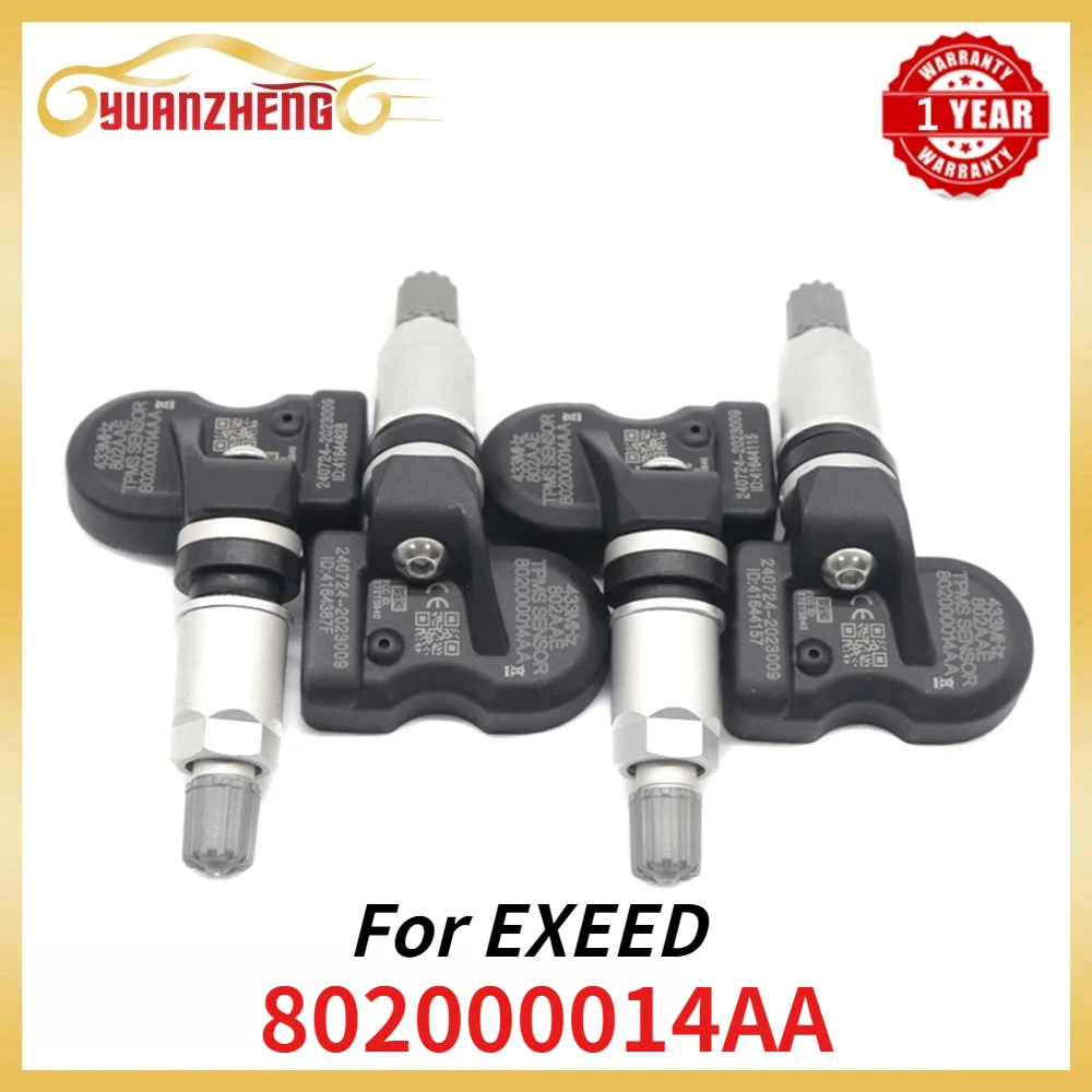 

Для EXEED TX TXL VX VX C-DM Lingyun Lanyue C-DM 2019-2025 433 МГц НОВАЯ автомобильная система контроля датчика давления в шинах TPMS 802000014AA