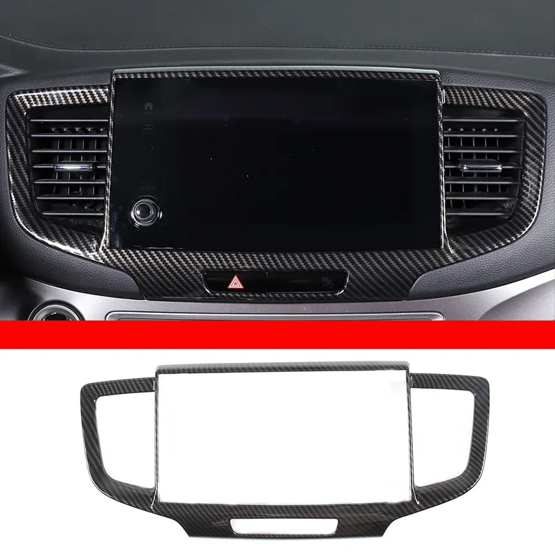 

For Honda Pilot Pilot/Ridgeline/Passport 2019-22 ABS Car Central Control Navigation Frame Trim Sticker Car Accessories Interior