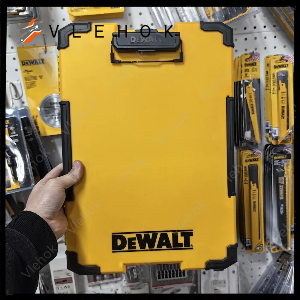 DEWALT DWST82732-1 TSTAK Clipboard Organiser LED Light Internal Pouch Metal Clip