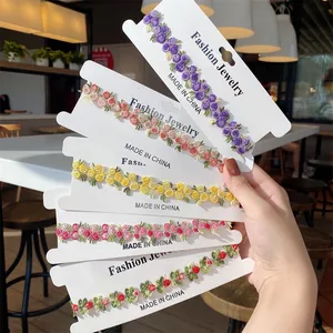 트렌드 달콤한 꽃 레이스 목걸이 여자를위한 여자 여자 여자를위한 좋은 품질 자수 패션 낭만적 인 디자인 액세서리 INS 6 최고의 판매 목 꽃 초커 -5