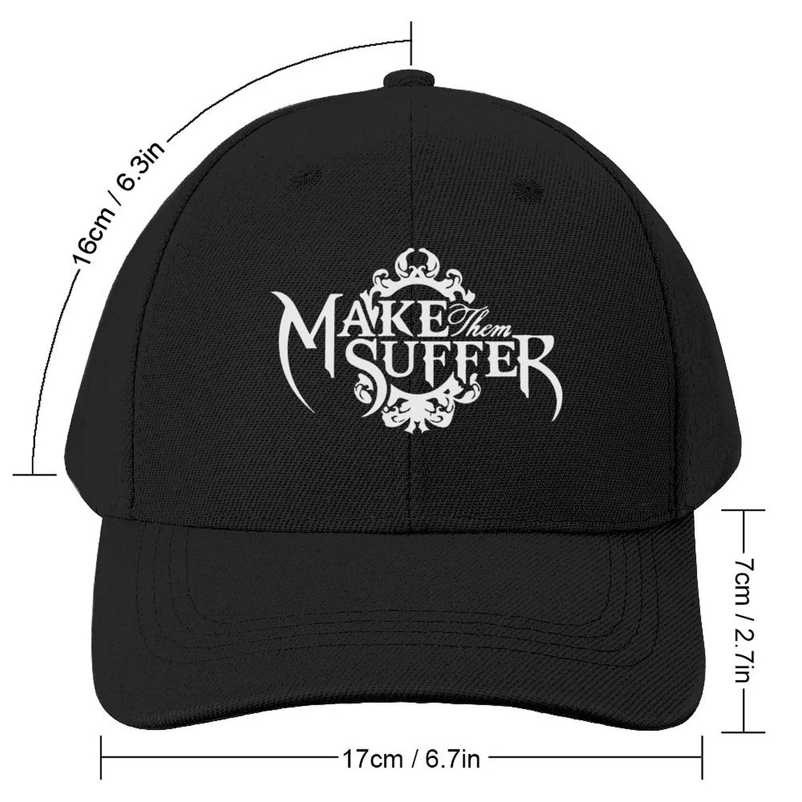 Make Them Suffer Baseball Cap Christmas Hat Beach Outing Mens Caps Women's