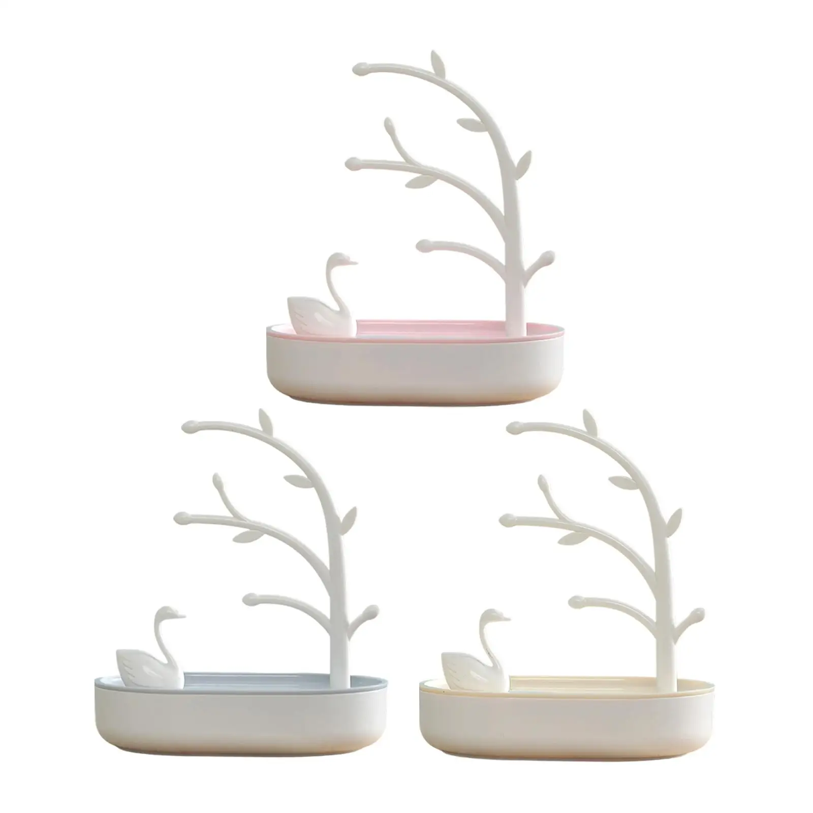 

Swan Lake Jewelry Box Unique Decoration Tray Case Display Rack Necklaces Earrings Organizer for Rings Crafts Pendants Engagement