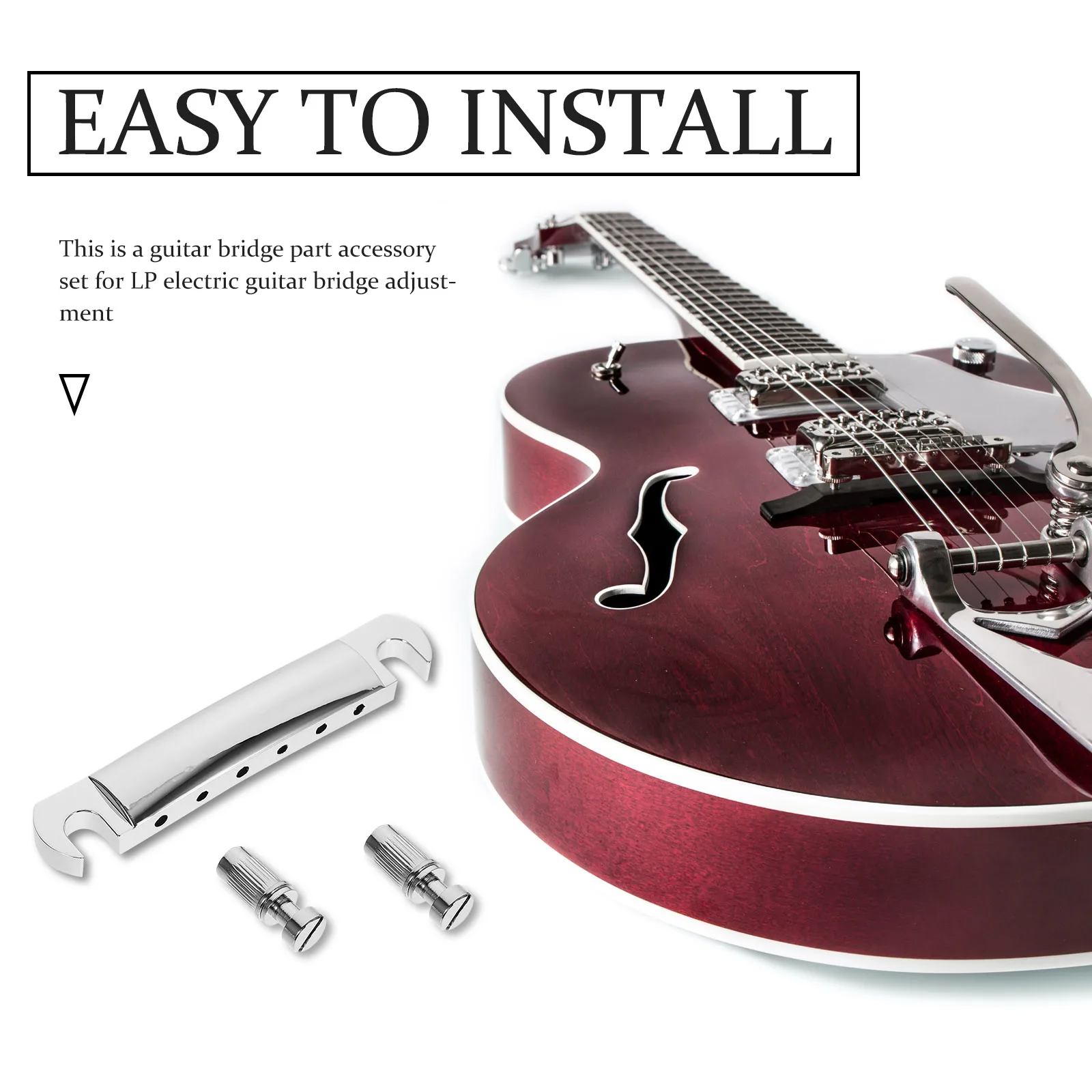 

Electric Guitar Stringing Board Bridge Saddle DIY Guitars Vintage Accessories Part Saddles Bass