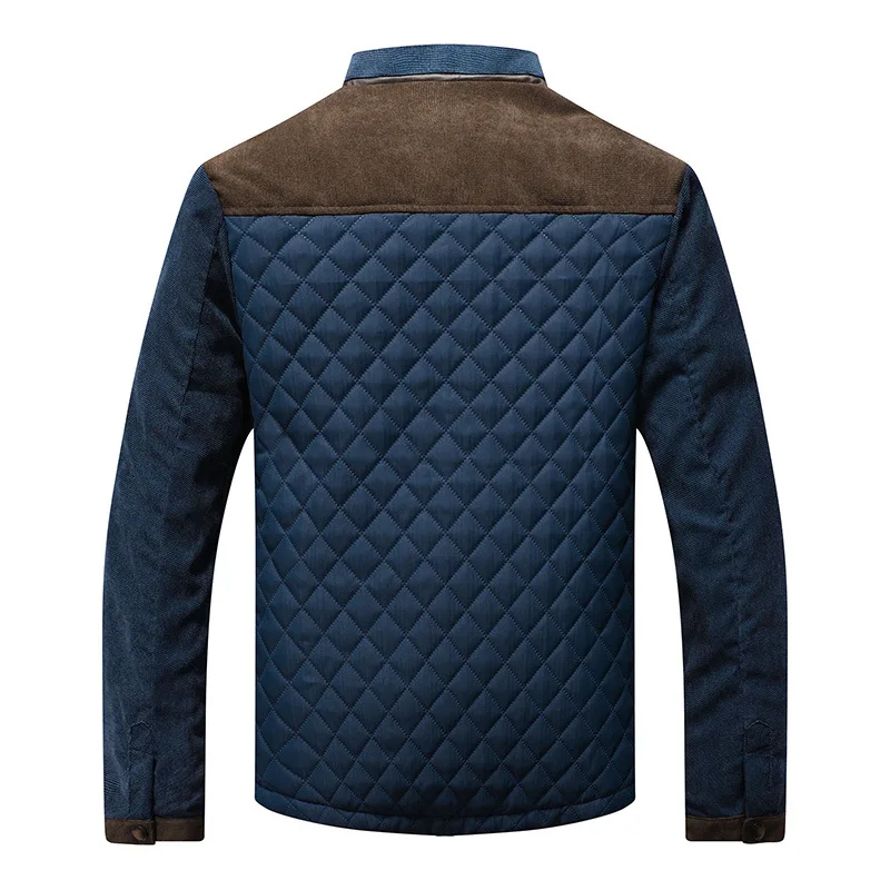 Spring Autumn Stand Collar Men Fashion Jackets Patchwork Slim Fit Casual Outwear Coats Male Vintage Baseball Jacket Outdoor Tops