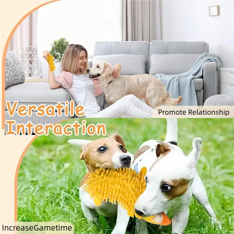 Juguete de peluche con sonido para perros y gatos – Hipopótamo y cerdo - imagen 5