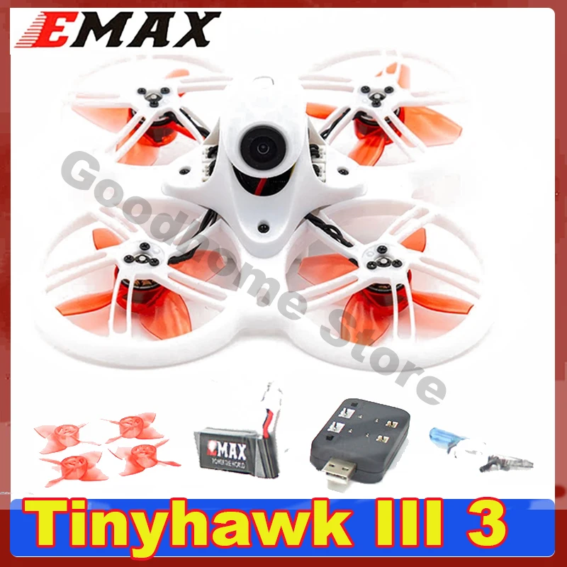 

Emax Tinyhawk III 3 BNF FPV Racing Drone F4 15000KV RunCam Nano 4 25-100-200mW VTX 1S-2S FrSky D8 RC Quadcopter