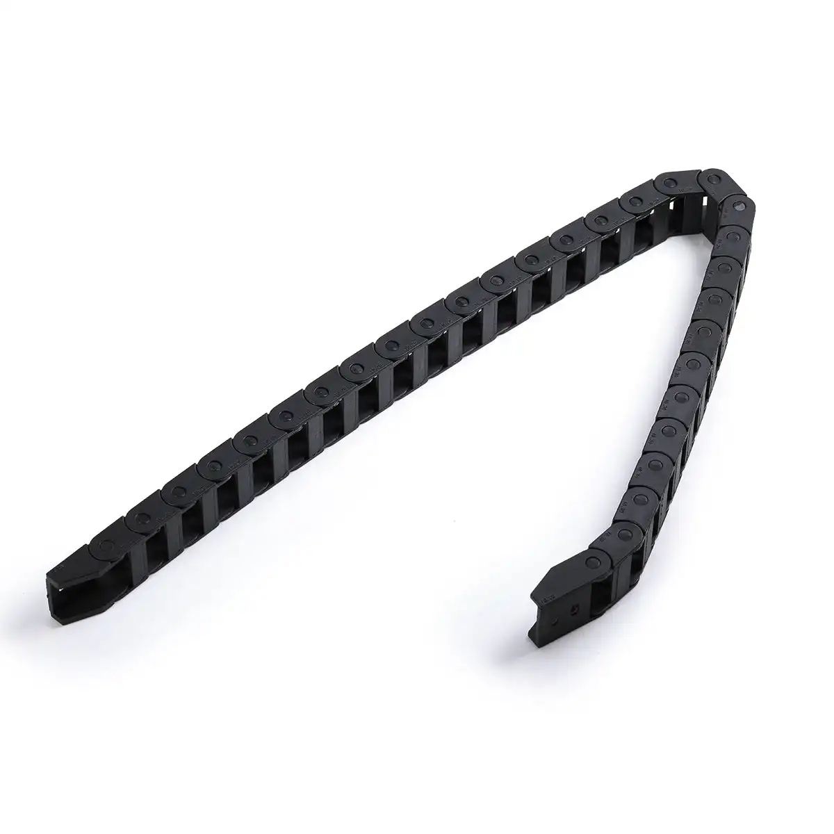 NEJE D64 10X20MM 640MM LENGTH BLACK PLASTIC FLEXIBLE DRAG CHAIN CABLE WIRE CARRIER OPEN TYPE FOR NEJE LASER ENGRAVER & CUTTER