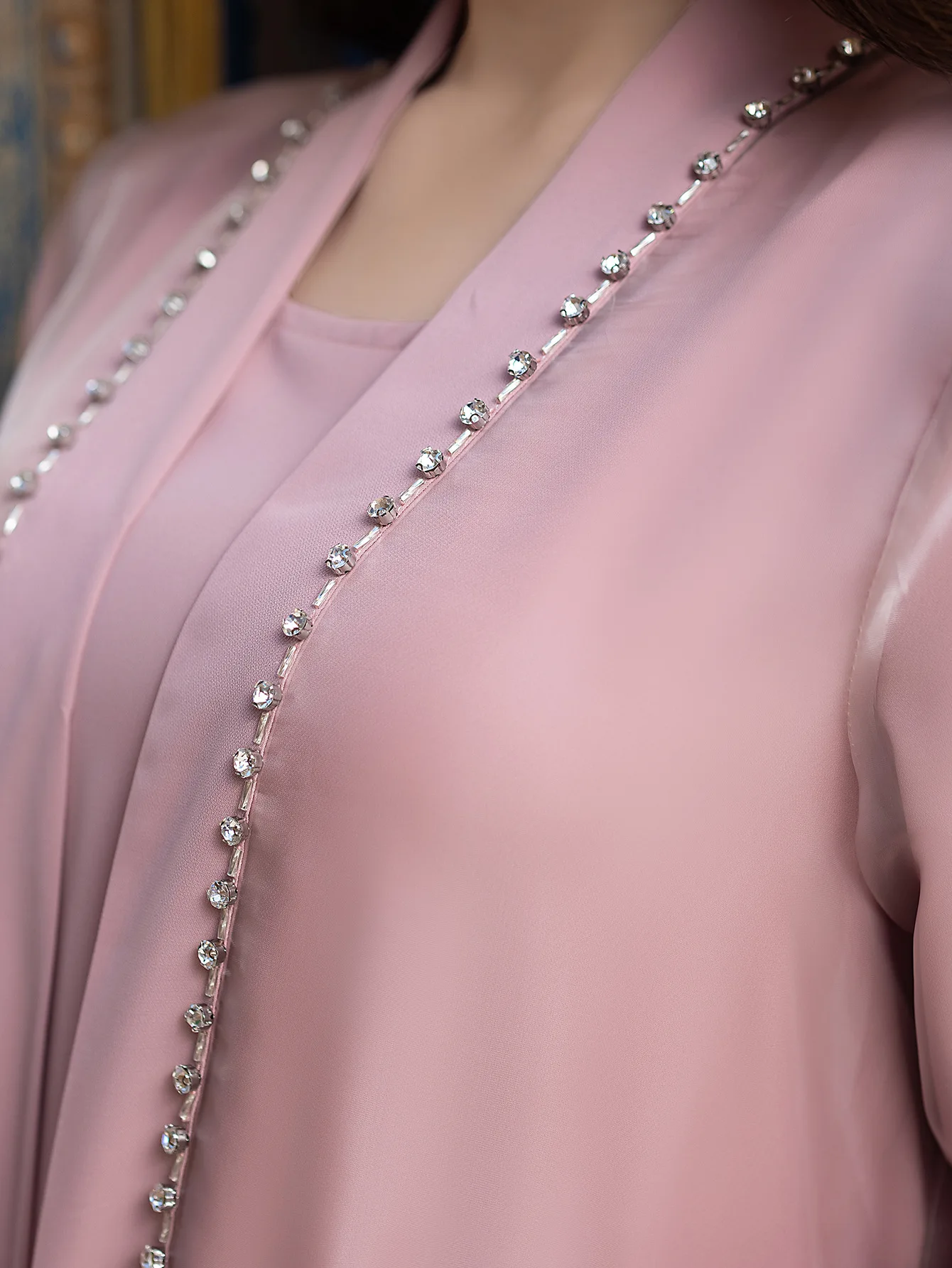 

Ид Дубай Бриллианты Абая кимоно 2 шт. мусульманские комплекты женское вечернее платье Турция кафтан Рамадан исламская одежда халат женское платье