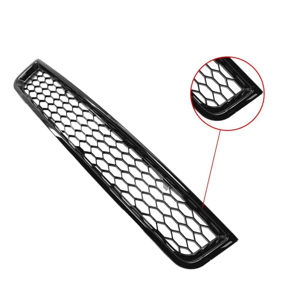 1Pc For Audi A4 B6 2002-2005 Matte Black Honeycomb Mesh Bumper Grille Honeycomb Hollow Middle Lower Net 8E0807647 Car Accessory