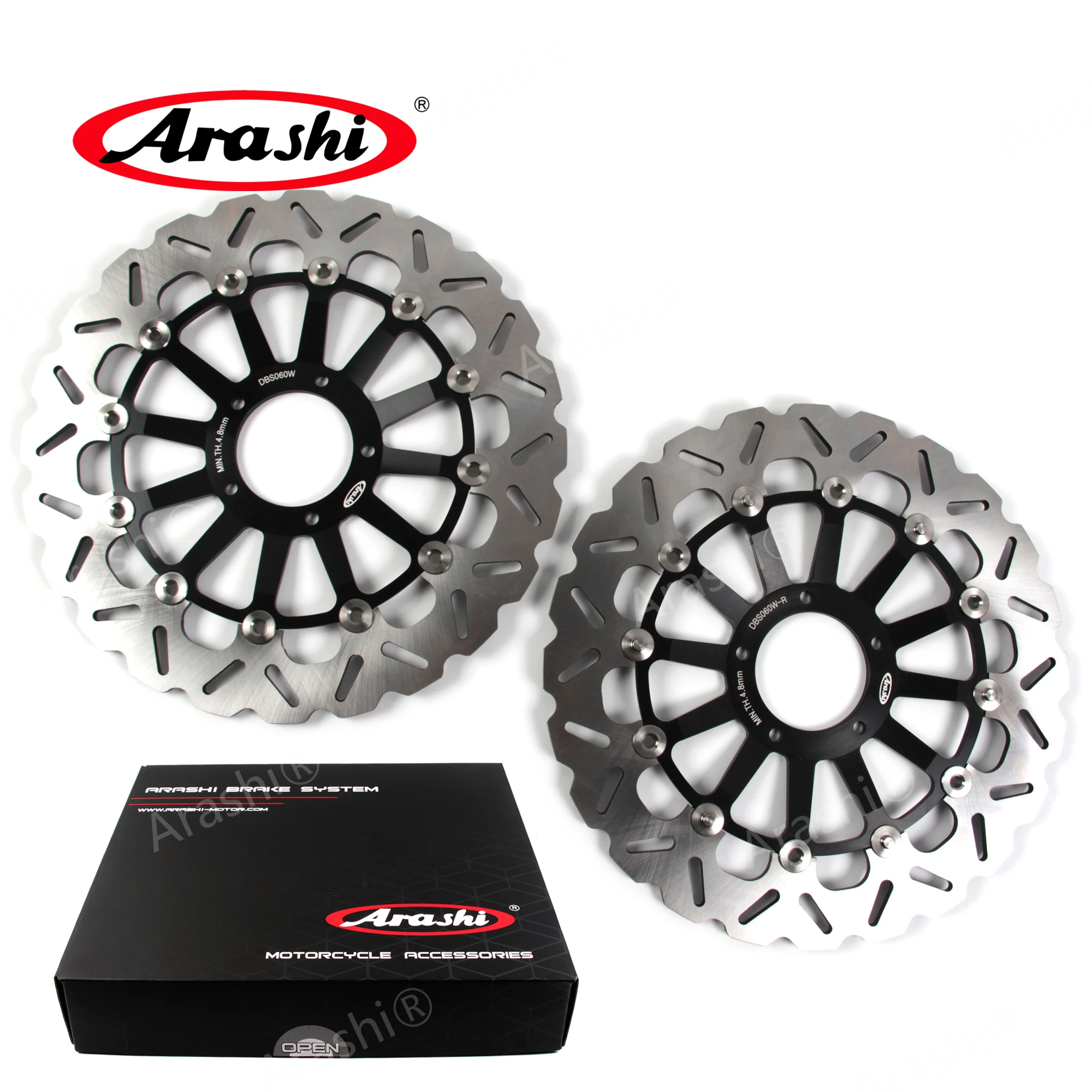 Arashi 1 Pair Full Floating Front Brake Disc Disk Rotors For DUCATI PANIGALE / S / TRICOLORE 1200 2012 2013 Motorcycle Part