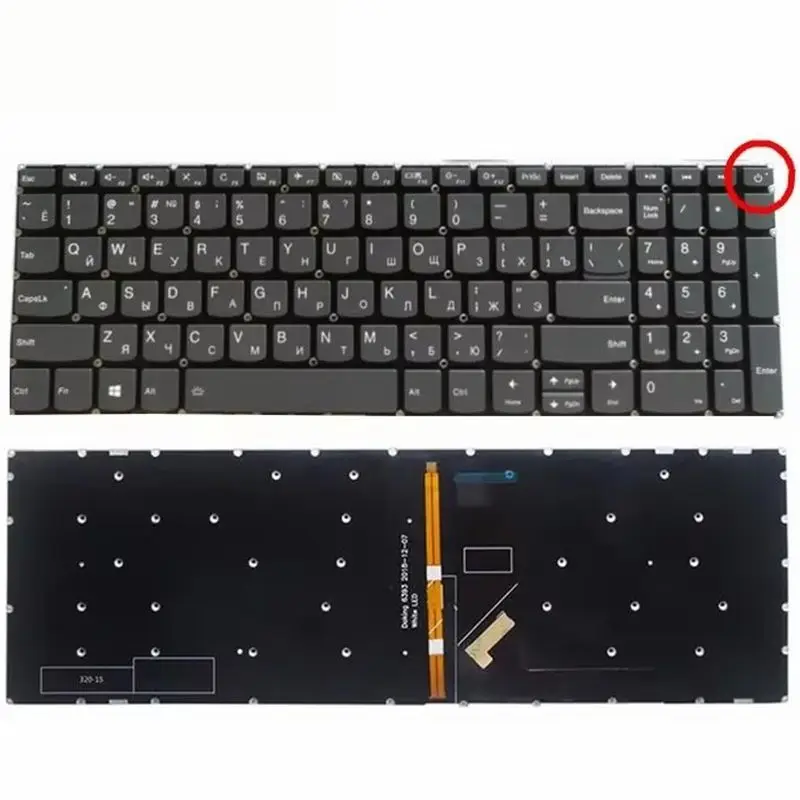 RU/SP/US NOWA klawiatura do laptopa Lenovo V330-15ISK/15IKB 330S-15IKB/15ARR/15AST 300-15AST 720S-15IBK 340C-15 L340-15/15API/15IWL